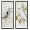Stupell Industries Heron Egret Marsh Landscape 2 pc Framed Floater Canvas Wall Art Set Design by Lanie Loreth